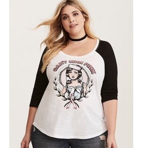 💕Can’t Sink Pink Breast Cancer Awareness Raglan💕